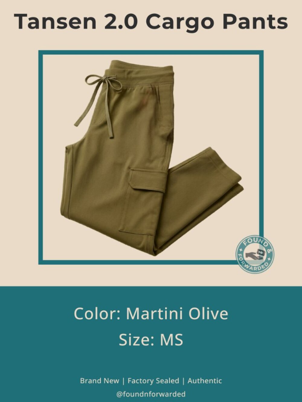 NWT FIGS Tansen 2.0 Cargo Jogger (Double Utility) Scrubs Men Martini Olive MS